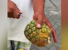 What-An-Innovative-And-Fast-Way-Of-Cutting-A-Pineapple