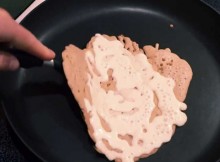 Father-Prepares-An-Animated-Pancake-Batter-For-His-Kids