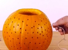 I Never Knew Poking Holes Into A Pumpkin Will Give Such A Result