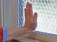 A Bubble Wrap Pressed Around The Window