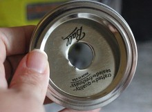 She Makes A Hole On The Lid Of The Mason Jar