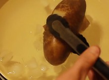 Expected This When He Put The Potato Into Icy Water