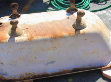 He Cut The Old Clawfoot Bathtub into Half