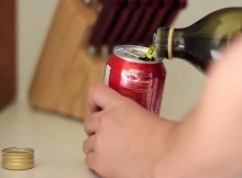 He Poured Some Olive Oil Into The Coke Can