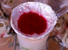 She Melts A Red Crayon Using A Candle