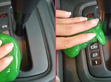 She Was Rubbing Some Strange Goo On Her Car