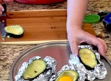 This Lady Cracks An Egg Inside An Avocado