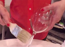 I Saw Her Paint The Glasses Using Glue