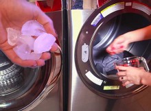She Placed Some Ice In The Dryer