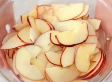 Water Is Added To The Sliced Apple