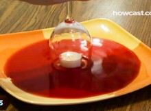 Poured Into A Dish WineSome Glass Put Over It
