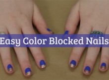 Easy Color Block Nails
