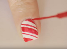 PaintingCandyCaneNail