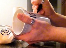 UsingMarkerOnMug