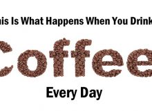 Coffee Sign from coffee beans on a white background