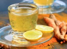 turmeric with lemon tea